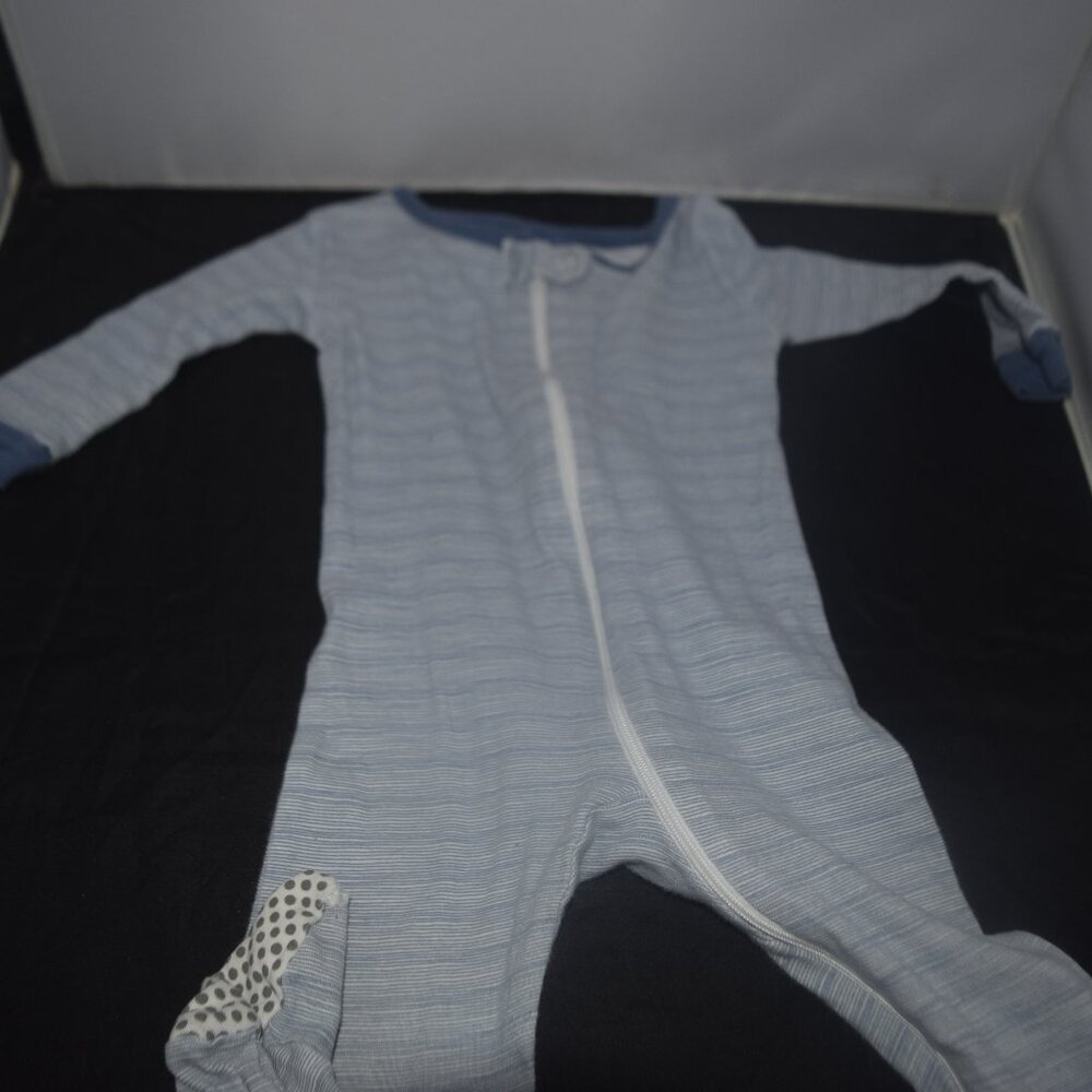 Stripped footie pajamas 12 months